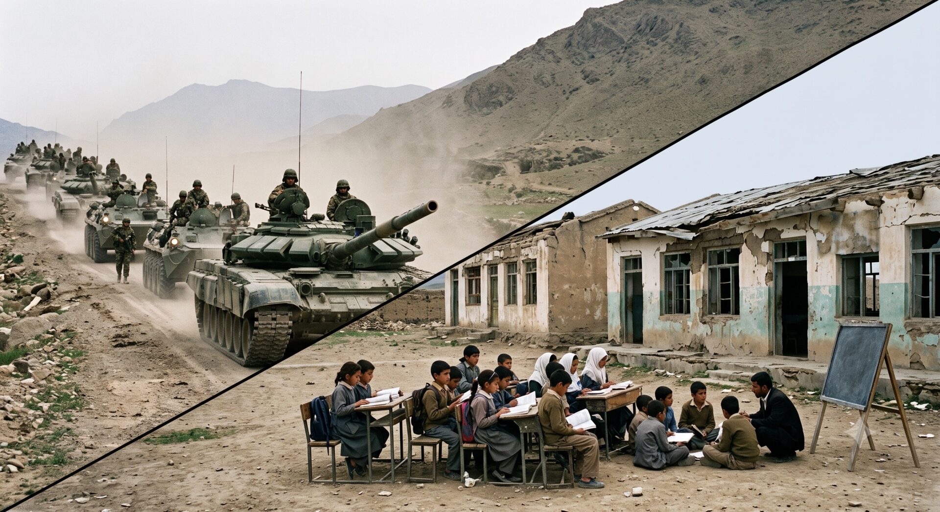 What happens when countries spend more on wars than on education?